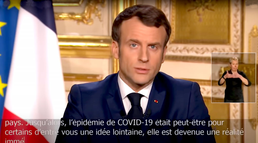 [Coronavirus] Discours d’Emmanuel Macron : de l’écriture augmentée pour les sous-titres ?